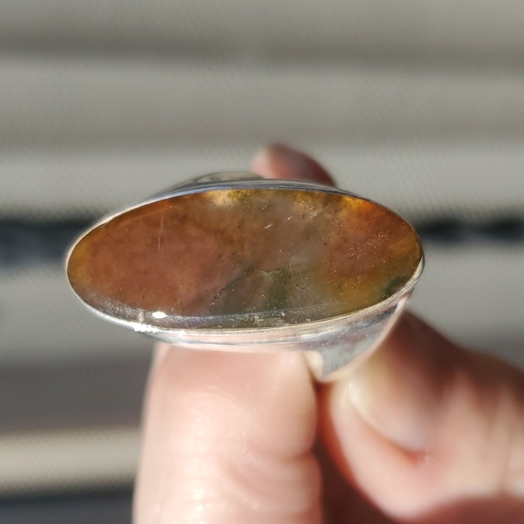 New Men's Bloodstone 925 Silver Ring. - Picture 11 of 12